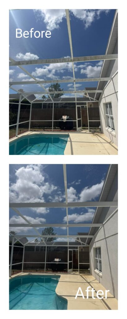 pool cage cleaning